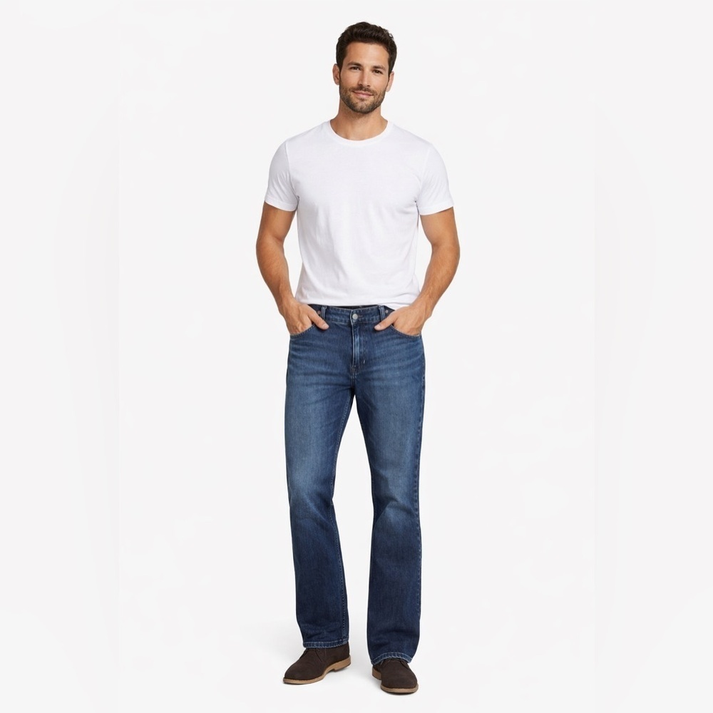 Calvin Klein CKJ 035 Straight Leg Jeans Men’s 36x34 Blue Wash Classic Denim